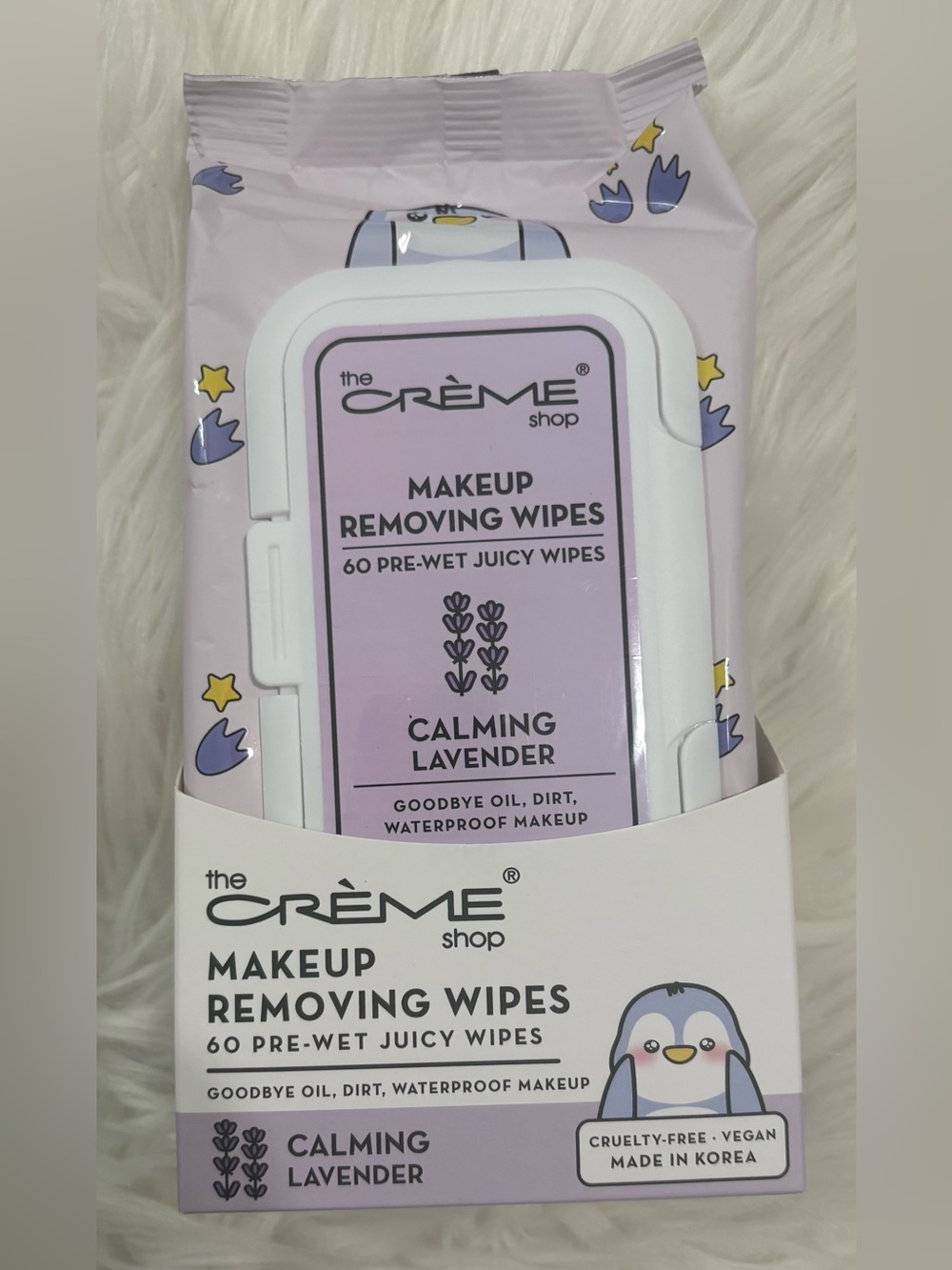 Crème Shop Calming Lavender Makeup Removing Wipes